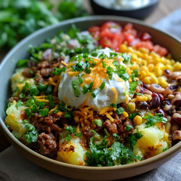 Loaded Potato Taco Bowl