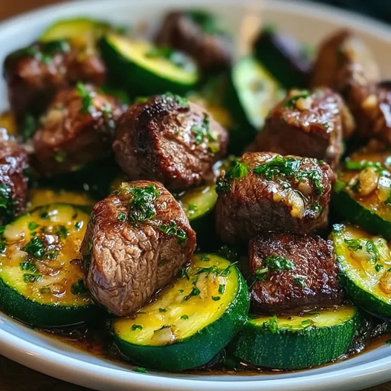 Keto garlic butter steak bites